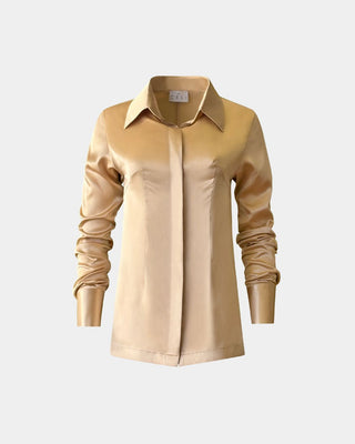 Bluse Sustainable Fabric Faiza – Slim Fit | Recyceltes Polyester | Fair gefertigt