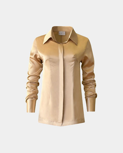 Blouse Faiza made from recycled polyester – Slim Fit, Fairly produced