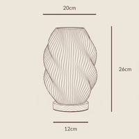 Twuro 3D-printed table lamp oak recycled PLA — Ansicht 4