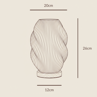 Twuro | 3D-gedruckte Lampe | Nachhaltig & modern