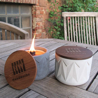 Fuoco | Wachsfresser Ø10cm aus Beton – Nachhaltig | Stilvoll | Funktional