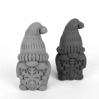 Flocke | Wichtel aus Beton – Winterlich | Langlebig | Handgefertigt