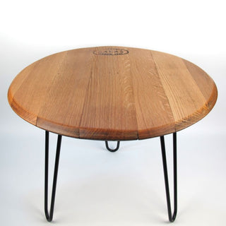 Wine Barrel Lid Coffee Table Toneleria Salas Ø55cm – Handmade, Oak Wood