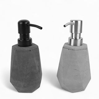 Ziepii Seifenspender aus Beton – Edelstahlkopf, 140 ml