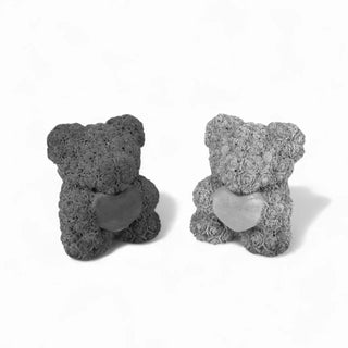 Rosi | Bärchen aus Beton – Romantisch | Handgefertigt | Zeitlos