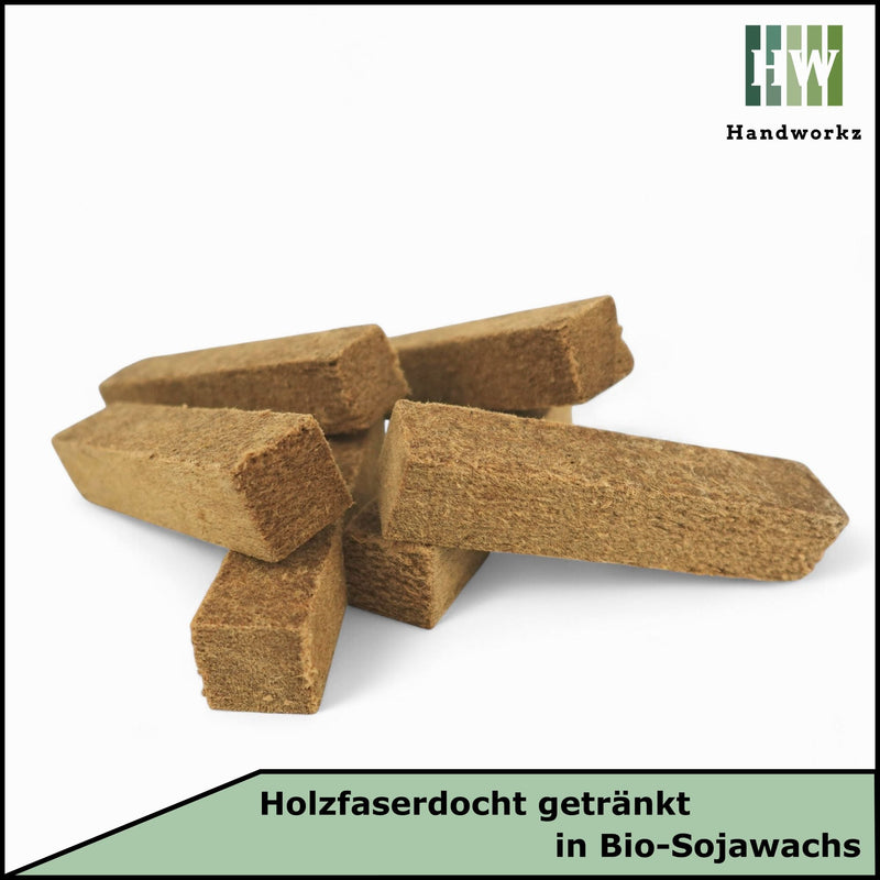 Dauerdocht für Wachsfresser Fuego – Holzfasern & Bio-Sojawachs — Ansicht 6