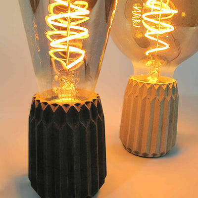Violet Concrete Table Lamp – Dimmable, modern design, handmade
