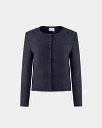 ALINE CELI Recycled Cropped Structured Jacket for Women — Ansicht 1