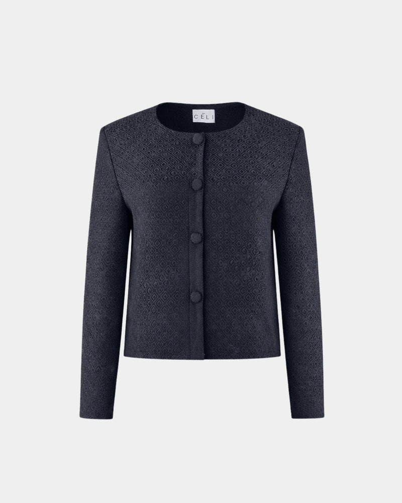 ALINE CELI Recycled Cropped Structured Jacket for Women — Aline CELI