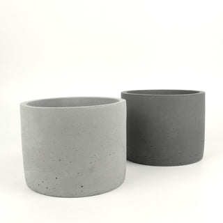 Betongefäß „Fuego“ Wasserdicht Innen & Außen 15×15×12 cm Grau Anthrazit