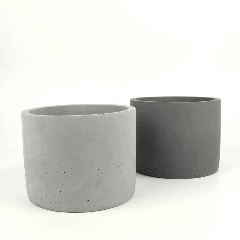 Betongefäß „Fuego“ Wasserdicht Innen & Außen 15×15×12 cm Grau Anthrazit — Handworkz