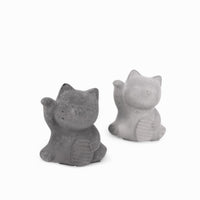 Mia | Katze aus Beton – Handgefertigt, Minimalistisch, Grau & Anthrazit — Ansicht 1