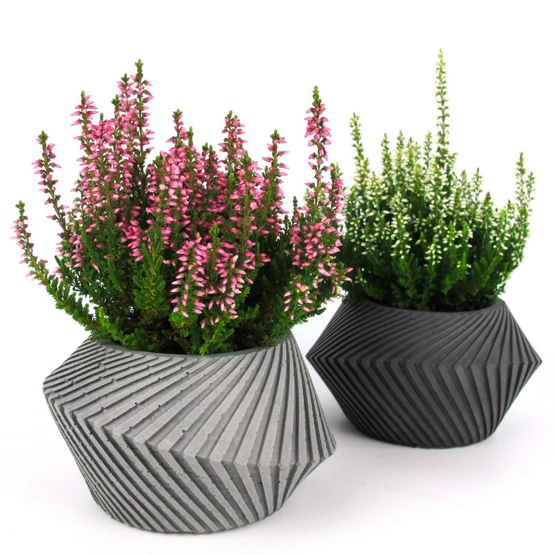 Keeri's Concrete Planter - Spiral Design, Watertight — Ansicht 1