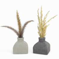 Feyna Vase aus Beton – Viereckiges Design, Wasserdicht & Modern — Ansicht 1