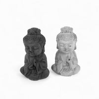 Bula Buddha – Beton Grau & Anthrazit | Moderne Wohn-Deko Skulptur — Ansicht 1