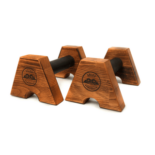 ATHLETTS wooden push-up handles – compact, ergonomic &amp; sustainable | For training on the go &amp; at home