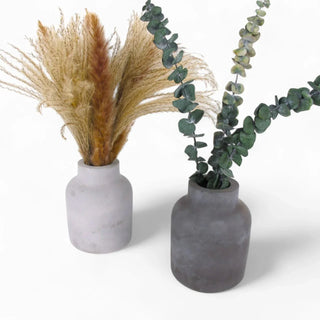Suuri Vase – Beton | Wasserdicht | Grau & Anthrazit | Moderne Wohn-Deko