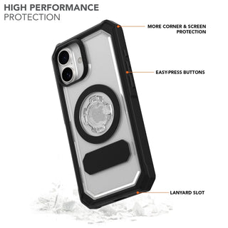 Crystal Clear Protective iPhone 16 Plus Case with MagSafe Compatibility