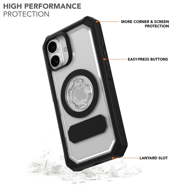 Crystal Clear Protective iPhone 16 Plus Case with MagSafe Compatibility