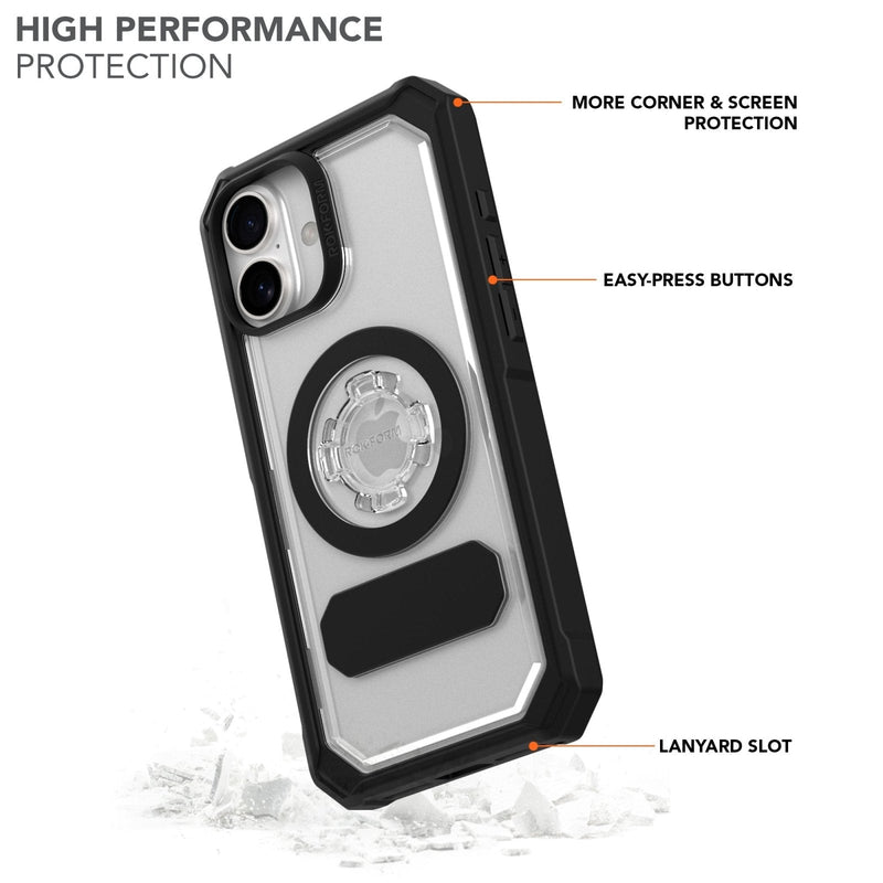Crystal Clear Protective iPhone 16 Plus Case with MagSafe Compatibility — Ansicht 2