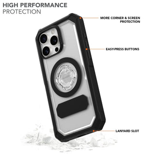 Rokform Crystal Clear iPhone 16 Pro Max Case: Military-Grade Magnetic Protection