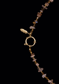Pia Pearl Necklace – Natural Pearls & Swarovski | Handmade | Stainless Steel Clasp — Ansicht 2