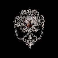 Traditional brooch "Ludwig," "Wolpertinger," or "Hirsch" – Unisex | With pendants &amp; chains — Ansicht 2