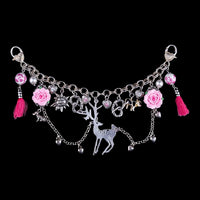 Women's Charivari with Deer, Hearts & Tassels – 2-row, 21 cm — Ansicht 1