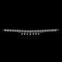 Choker Necklace Antique Silver with Rhinestone Elements & White Pearls | Adjustable 32–36.5 cm