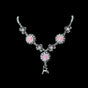 Traditional Necklace "Sweet as Sugar" | Rose, Rhinestone & Deer | 45 cm + 5 cm Extension