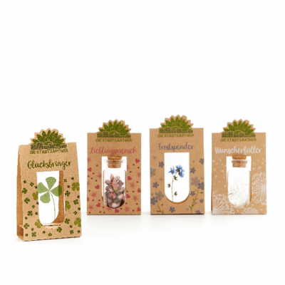 Set mit 4 Emotionsbringern – Glücksbringer, Lieblingsmensch, Trostspender, Wunscherfüller