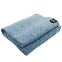 OM YA Design Shavasana Decke Musselin Baumwolle handgefertigt 180x130 cm — Ansicht 1