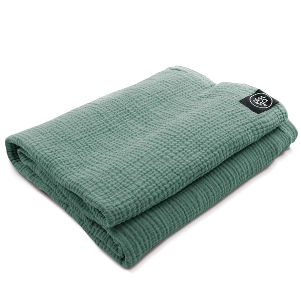 OM YA Shavasana Decke Musselin handgefertigt weich leicht 180×130 cm