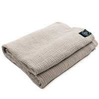 OM YA Design Shavasana Decke – Musselin Baumwolle handgefertigt 180×130 cm — Ansicht 1