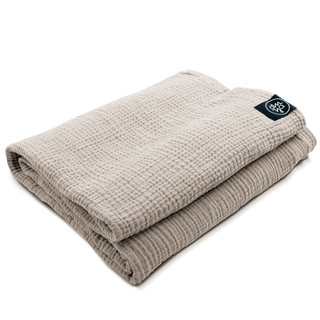 OM YA Design Shavasana Decke – Musselin | Baumwolle | Handgefertigt