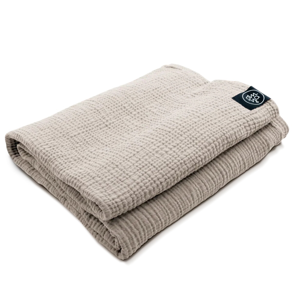 OM YA Design Shavasana Decke – Musselin Baumwolle handgefertigt 180×130 cm