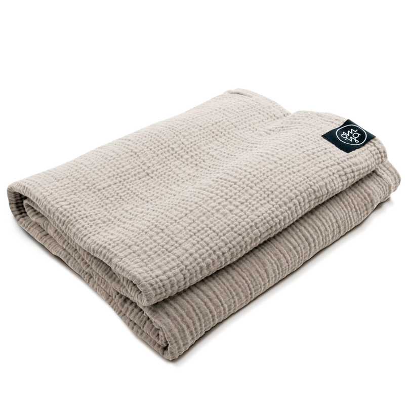 OM YA Design Shavasana Decke – Musselin Baumwolle handgefertigt 180×130 cm — OM YA