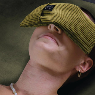 OM YA Design Augenkissen – Soft Kord | Reisfüllung | Handgefertigt