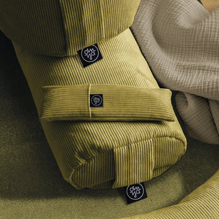 OM YA Design Augenkissen – Soft Kord | Reisfüllung | Handgefertigt