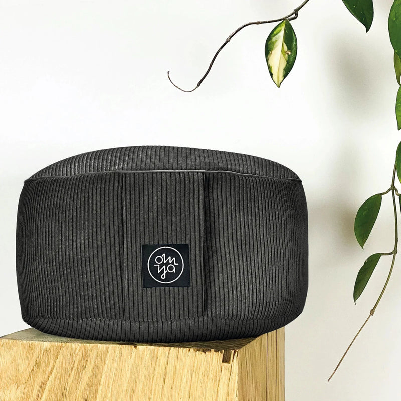 OM YA Design Meditationskissen – Möbelkord Dinkelfüllung handgefertigt — Ansicht 3