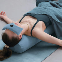 OM YA Design Shavasana Decke Musselin Baumwolle handgefertigt 180x130 cm — Ansicht 2