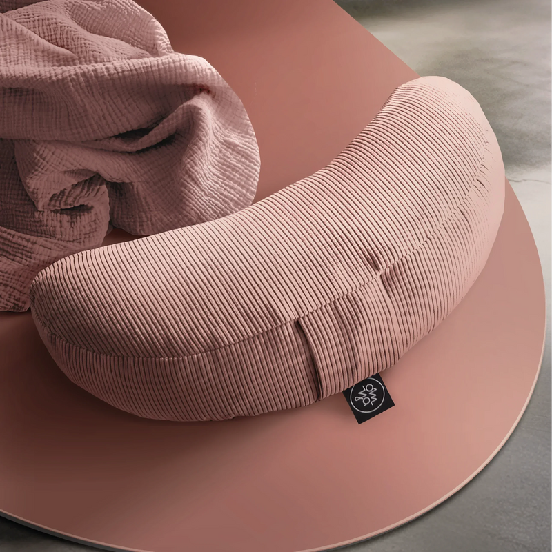 OM YA Half-moon Cushion Furniture Cord Handcrafted Spelt Husks Hamburg — Ansicht 2