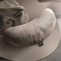 OM YA Half-Moon Cushion Furniture Cord Handcrafted Spelt Husk — Ansicht 2