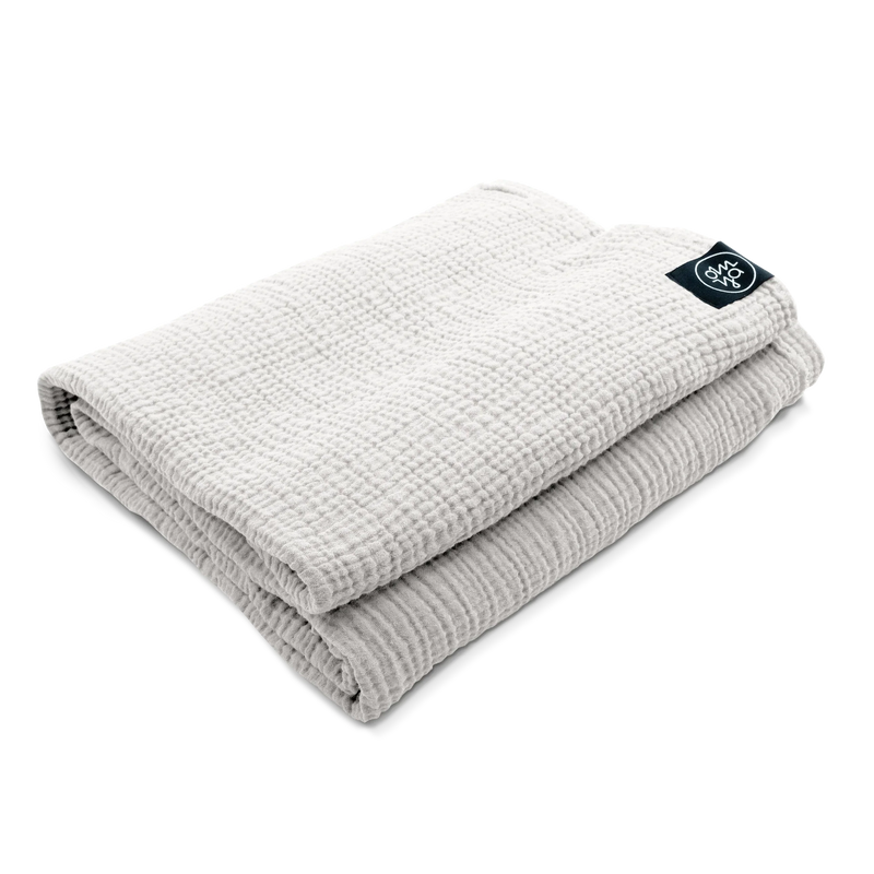 OM YA Design Shavasana Blanket Blush Muslin double-layered OEKO-TEX — OM YA