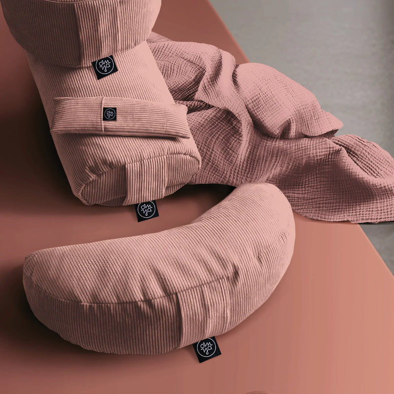OM YA Design Shavasana Decke Blush Musselin doppellagig OEKO-TEX Baumwolle — Ansicht 3