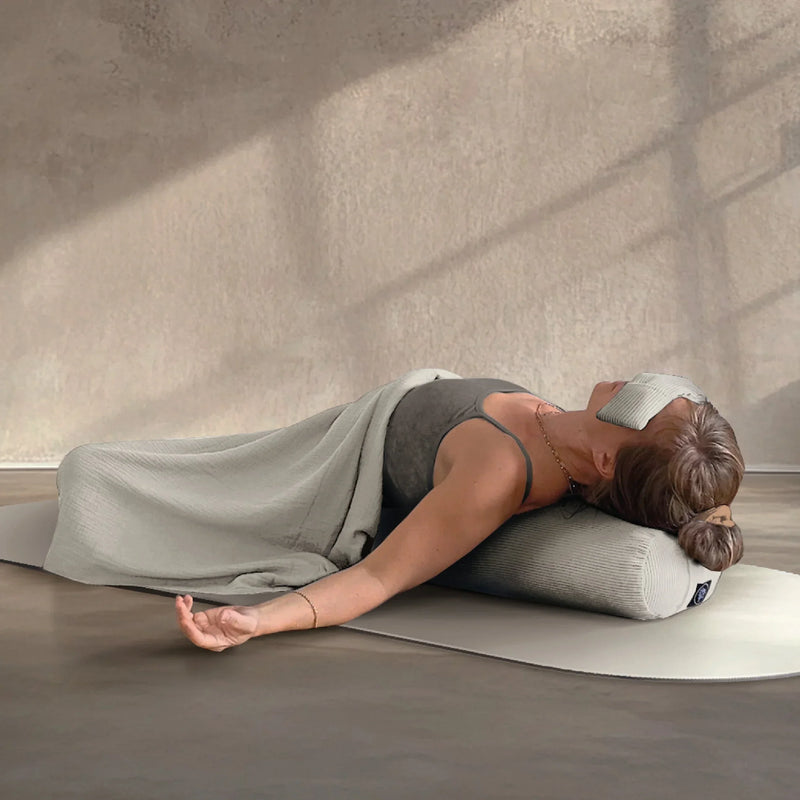 OM YA Design Shavasana Blanket Blush Muslin double-layered OEKO-TEX — Ansicht 2