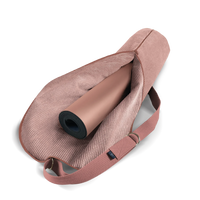OM YA Yogamatten Tasche Möbelkord Blush – handgefertigt Hamburg — Ansicht 2