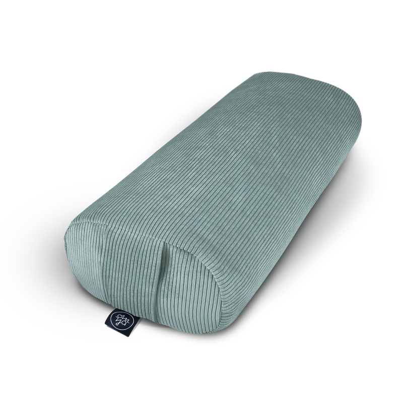 OM YA Yoga Bolster Möbelkord Handgefertigt Dinkelfüllung 60 cm — OM YA