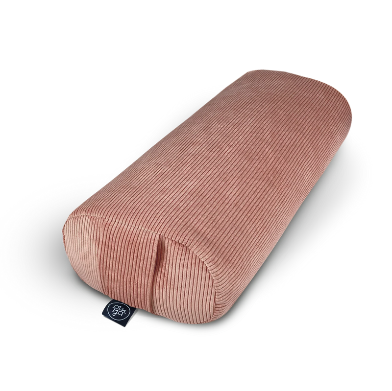 OM YA Yoga Bolster Möbelkord handgefertigt Dinkelfüllung 60 cm — OM YA