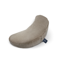 OM YA Half-Moon Cushion Furniture Cord Handcrafted Spelt Husk — Ansicht 1